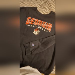 Champion Black Georgia Bulldogs crewneck sweatshirt XL